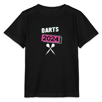 Darts 2024 Darterin Dartspielerin Dart Spiel - Stanley/Stella Kinder T-Shirt MINI CREATOR  - Schwarz - Vorne - Mikhail (115cm)