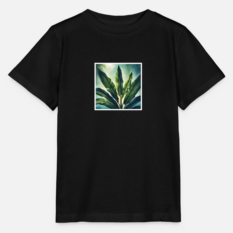 Bananenblatt 1 - Stanley/Stella Kinder T-Shirt MINI CREATOR  - Schwarz
