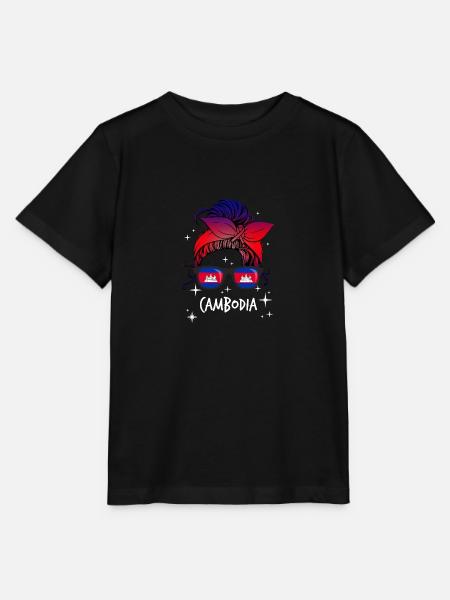 Kambodscha - Stanley/Stella Kinder T-Shirt MINI CREATOR - Schwarz