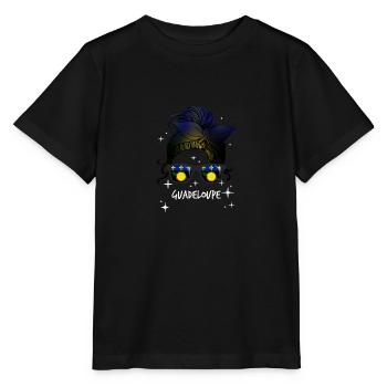 Guadeloupe - Stanley/Stella Kinder T-Shirt MINI CREATOR  - Schwarz - Vorne - Mikhail (115cm)