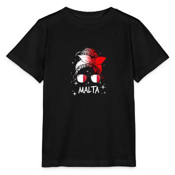 Malta - Stanley/Stella Kinder T-Shirt MINI CREATOR  - Schwarz - Vorne - Mikhail (115cm)