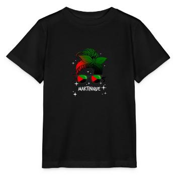 Martinique - Stanley/Stella Kinder T-Shirt MINI CREATOR  - Schwarz - Vorne - Mikhail (115cm)