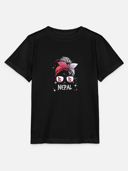 Nepal - Stanley/Stella Kinder T-Shirt MINI CREATOR - Schwarz