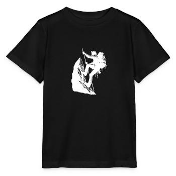 Alpinistes sur la corde Sports de montagne Escalade - T-shirt bio MINI CREATOR Stanley/Stella Enfant - noir - Devant - Mikhail (115cm)