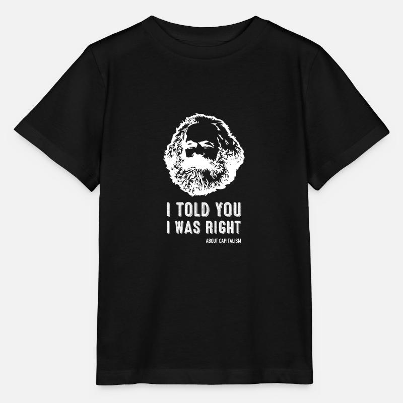 Je vous ai dit que j’avais raison Marx Marxisme - T-shirt bio MINI CREATOR Stanley/Stella Enfant - noir