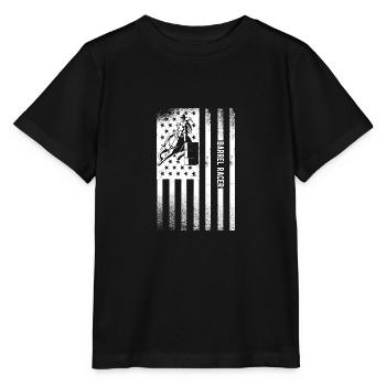 Barrel Racing - Stanley/Stella MINI CREATOR Kids’ T-Shirt - black - Front - Mikhail (115cm)