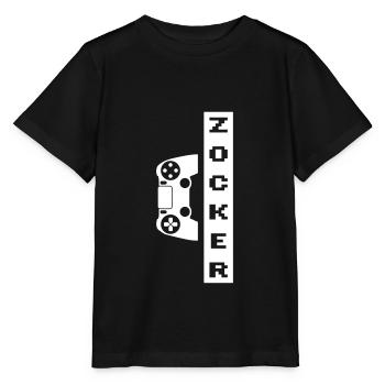 gamer controller jouer - T-shirt bio MINI CREATOR Stanley/Stella Enfant - noir - Devant - Mikhail (115cm)