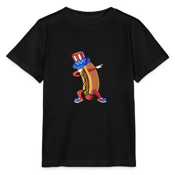 Hot Dog Snack - Stanley/Stella MINI CREATOR Kids’ T-Shirt - black - Front - Mikhail (115cm)