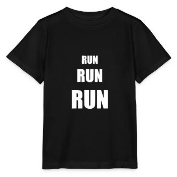Run run run - Stanley/Stella MINI CREATOR Kids’ T-Shirt - black - Front - Mikhail (115cm)