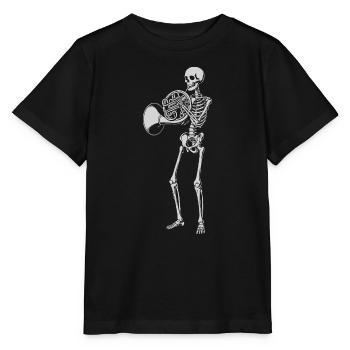 Skeleton Brass Serenade - Stanley/Stella MINI CREATOR Kids’ T-Shirt - black - Front - Mikhail (115cm)