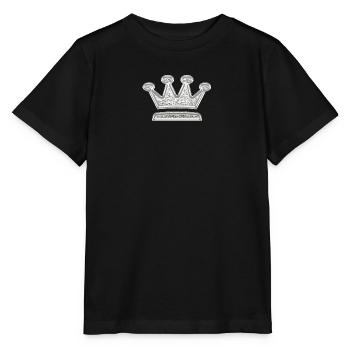 Crown Silver Birthday Wedding Anniversary JGA - Stanley/Stella MINI CREATOR Kids’ T-Shirt - black - Front - Mikhail (115cm)