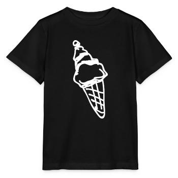 Ein leckeres Eis in der Eisdiele kaufen - Stanley/Stella Kinder T-Shirt MINI CREATOR  - Schwarz - Vorne - Mikhail (115cm)