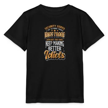 Wachmann Gebäude Nachtschicht - Stanley/Stella Kinder T-Shirt MINI CREATOR  - Schwarz - Vorne - Mikhail (115cm)