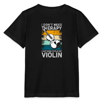 Violine Orchester Konzert - Stanley/Stella Kinder T-Shirt MINI CREATOR  - Schwarz - Vorne - Mikhail (115cm)
