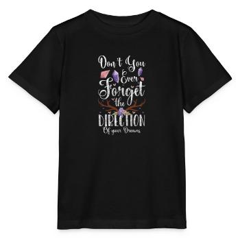 Rêve, Foi, Bonheur, Paix - T-shirt bio MINI CREATOR Stanley/Stella Enfant - noir - Devant - Mikhail (115cm)