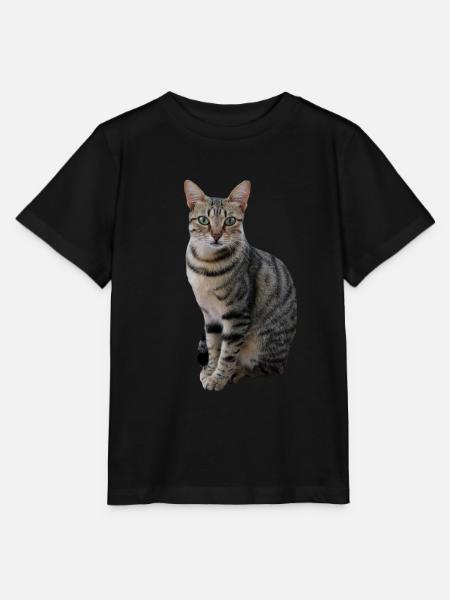 Katze Kätzchen Katzenshirt Katzen T-shirt Geschenk - Stanley/Stella Kinder T-Shirt MINI CREATOR - Schwarz