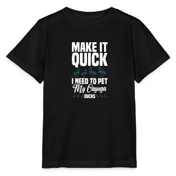 Cayuga Duck Owner Jouets d’enclos pour animaux en peluche - T-shirt bio MINI CREATOR Stanley/Stella Enfant - noir - Devant - Mikhail (115cm)