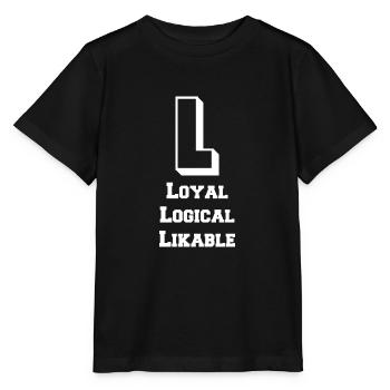 Lettre & Caractères (L) - T-shirt bio MINI CREATOR Stanley/Stella Enfant - noir - Devant - Mikhail (115cm)
