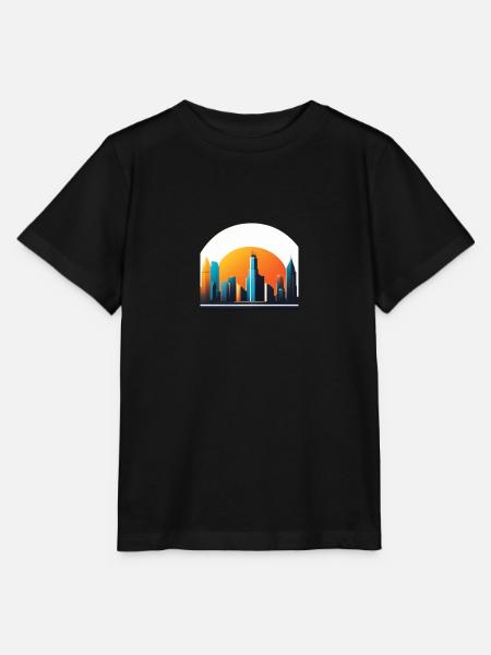 Logo Skyline - Stanley/Stella Kinder T-Shirt MINI CREATOR  - Schwarz