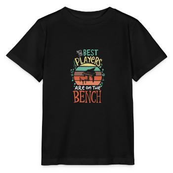 Les meilleurs joueurs sont sur le banc Musicien de musique de piano - T-shirt bio MINI CREATOR Stanley/Stella Enfant - noir - Devant - Mikhail (115cm)