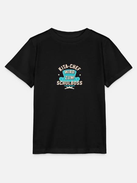 Kita-Chef Schulboss Geschenk: Abschluss Einschulun - Stanley/Stella Kinder T-Shirt MINI CREATOR - Schwarz