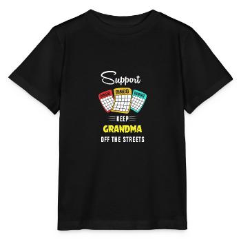 Bingo - Stanley/Stella Kinder T-Shirt MINI CREATOR  - Schwarz - Vorne - Mikhail (115cm)