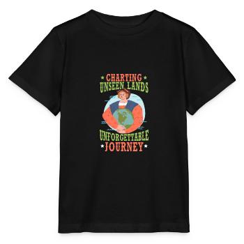 Ungesehene Länder kartografieren Unvergessliche Re - Stanley/Stella Kinder T-Shirt MINI CREATOR  - Schwarz - Vorne - Mikhail (115cm)
