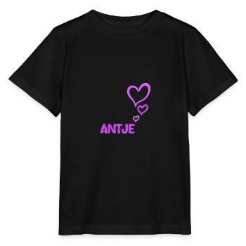 First name Antje - Stanley/Stella MINI CREATOR Kids’ T-Shirt - black - Front - Mikhail (115cm)