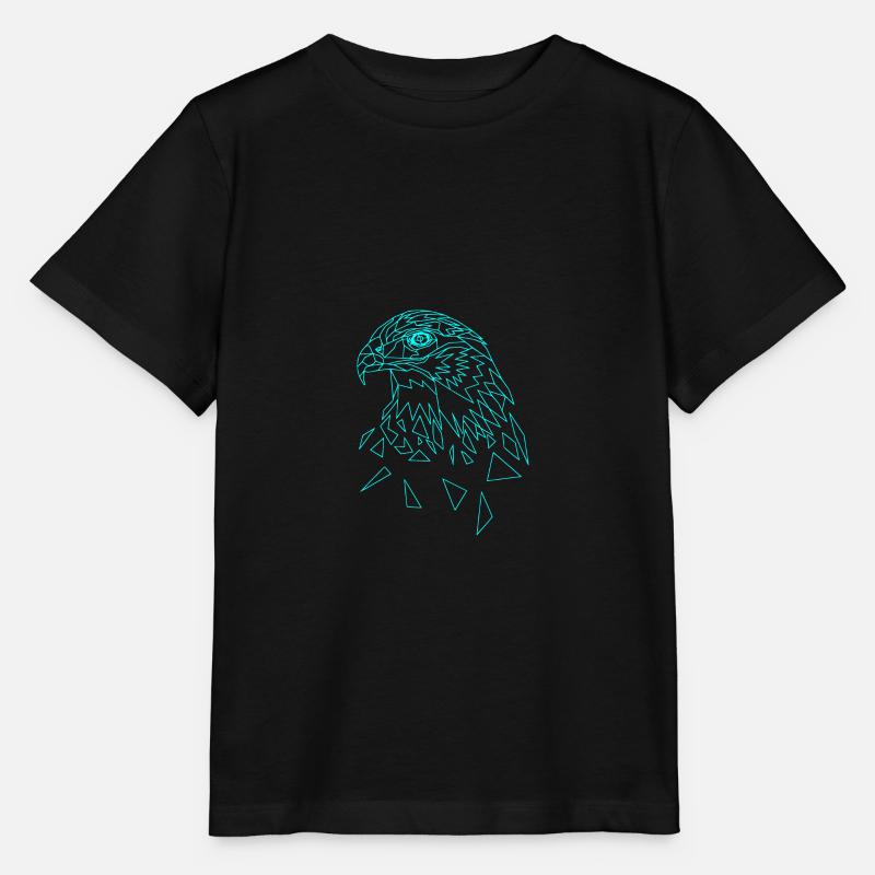 Adler geometrisch - Stanley/Stella Kinder T-Shirt MINI CREATOR - Schwarz