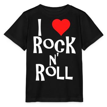 rock n' roll - T-shirt bio MINI CREATOR Stanley/Stella Enfant - noir - Devant - Mikhail (115cm)
