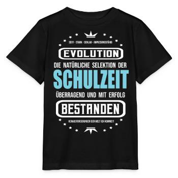 Schulzeit mit Erfolg bestanden T-Shirt - Stanley/Stella Kinder T-Shirt MINI CREATOR  - Schwarz - Vorne - Mikhail (115cm)