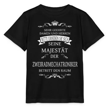 Seine Majestät der Zweiradmechatroniker - Stanley/Stella Kinder T-Shirt MINI CREATOR  - Schwarz - Vorne - Mikhail (115cm)