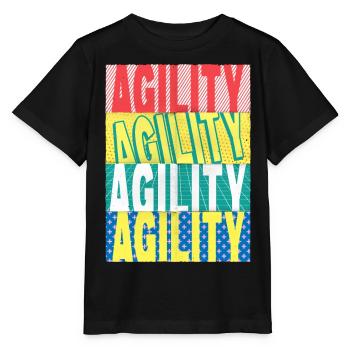 Agility Dog Sport Dog Sports Dog Training - Stanley/Stella MINI CREATOR Kids’ T-Shirt - black - Front - Mikhail (115cm)