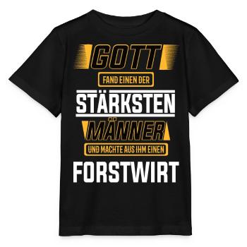 Forstwirt einer der stärksten Männer der Welt - Stanley/Stella Kinder T-Shirt MINI CREATOR  - Schwarz - Vorne - Mikhail (115cm)