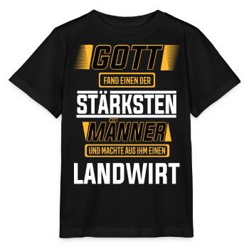 Landwirt, einer der stärksten Männer der Welt - Stanley/Stella Kinder T-Shirt MINI CREATOR  - Schwarz - Vorne - Mikhail (115cm)