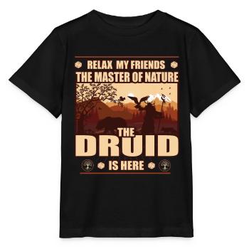 Druid, le maître du design de la nature - T-shirt bio MINI CREATOR Stanley/Stella Enfant - noir - Devant - Mikhail (115cm)