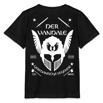 Vandale - germanische Legenden, Vandalen Design - Stanley/Stella Kinder T-Shirt MINI CREATOR  - Schwarz - Vorne - Mikhail (115cm)