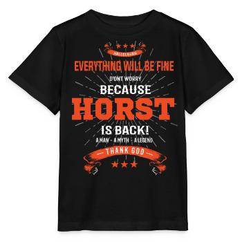 Tout ira bien Horst est de retour - T-shirt bio MINI CREATOR Stanley/Stella Enfant - noir - Devant - Mikhail (115cm)