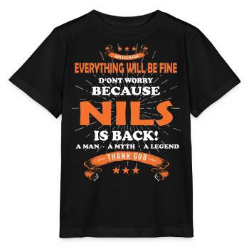 Tout ira bien Nils est de retour - T-shirt bio MINI CREATOR Stanley/Stella Enfant - noir - Devant - Mikhail (115cm)