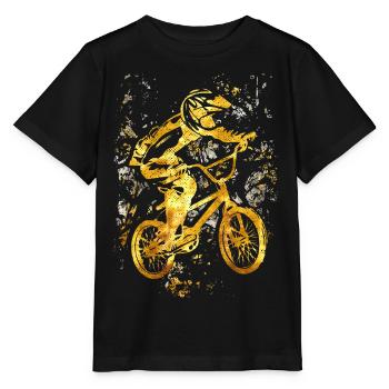 BMX Fahrrad | BMX Rad | BMX Geschenkidee ♥ - Stanley/Stella Kinder T-Shirt MINI CREATOR  - Schwarz - Vorne - Mikhail (115cm)