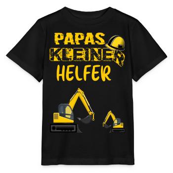 Papas kleiner Helfer - Stanley/Stella Kinder T-Shirt MINI CREATOR  - Schwarz - Vorne - Mikhail (115cm)