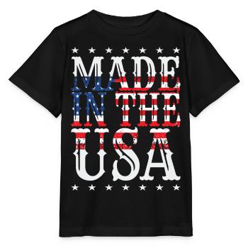 Hergestellt in den USA - Stanley/Stella Kinder T-Shirt MINI CREATOR  - Schwarz - Vorne - Mikhail (115cm)