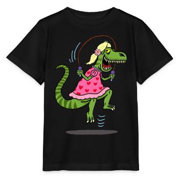 Déguisement du tyrannosaure pour la chasse - T-shirt bio MINI CREATOR Stanley/Stella Enfant - noir - Devant - Mikhail (115cm)