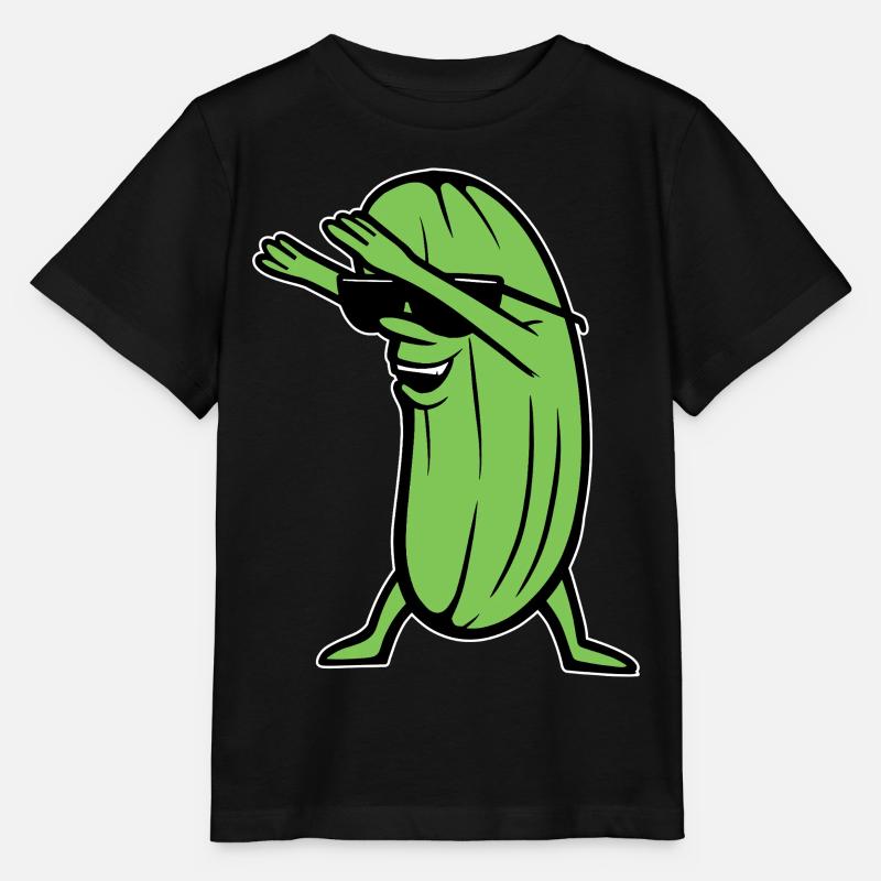 Dabbende Gurke Dabbing Dab Dance Hip-Hop Tanz Pose - Stanley/Stella Kinder T-Shirt MINI CREATOR - Schwarz