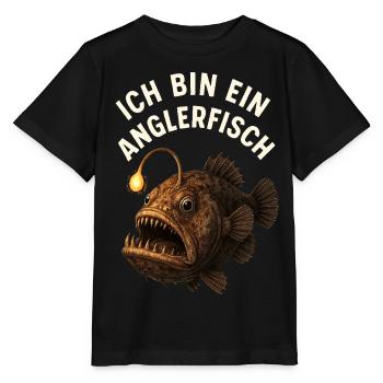 Costume de poisson-grenouille Carnaval de créatures marines de poissons - T-shirt bio MINI CREATOR Stanley/Stella Enfant - noir - Devant - Mikhail (115cm)