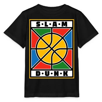 Slam Dunk Basketball - Stanley/Stella MINI CREATOR Kids’ T-Shirt - black - Front - Mikhail (115cm)