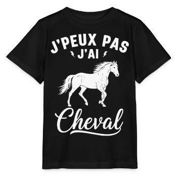 I Can't I Have Horse Gift - Stanley/Stella MINI CREATOR Kids’ T-Shirt - black - Front - Mikhail (115cm)