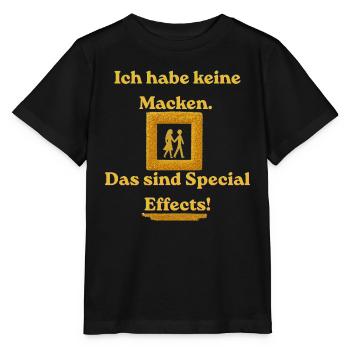 Ich habe keine Macken – Special Effects - Stanley/Stella Kinder T-Shirt MINI CREATOR  - Schwarz - Vorne - Mikhail (115cm)