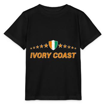 Ivory Coast - Stanley/Stella MINI CREATOR Kids’ T-Shirt - black - Front - Mikhail (115cm)