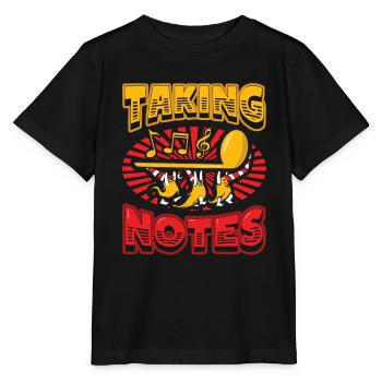 Notizen machen Wortspiele Lustiger Musiklehrer - Stanley/Stella Kinder T-Shirt MINI CREATOR  - Schwarz - Vorne - Mikhail (115cm)